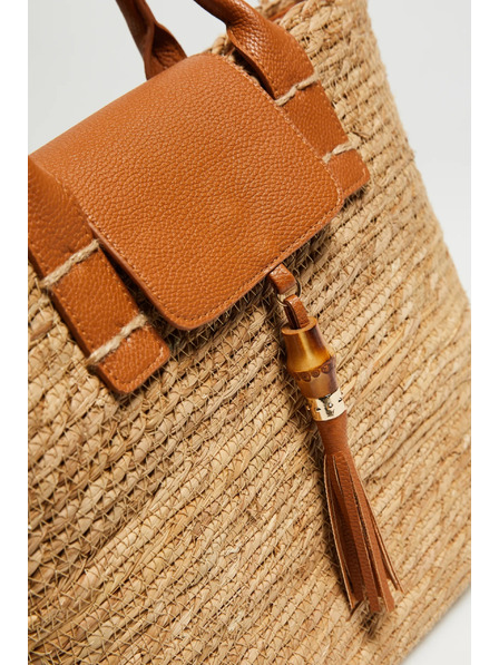 Moodo Бежова кошничка торба Moodo