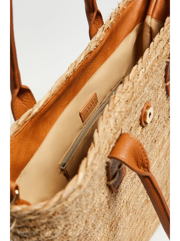 Moodo Бежова кошничка торба Moodo