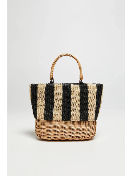 Moodo Бежова кошничка чанта Moodo