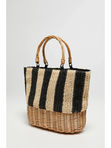 Moodo Бежова кошничка чанта Moodo