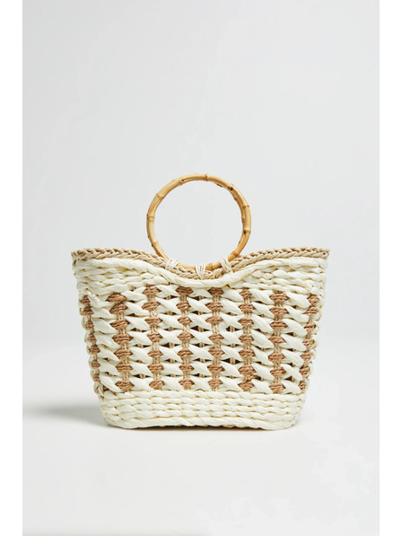 Moodo Бяла кошничка чанта Moodo