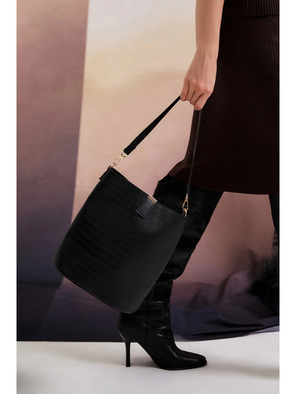 Moodo Голяма черна чанта Moodo