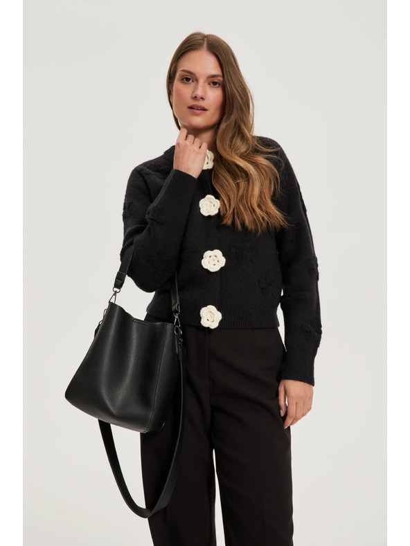 Moodo Черна чанта през рамо Moodo