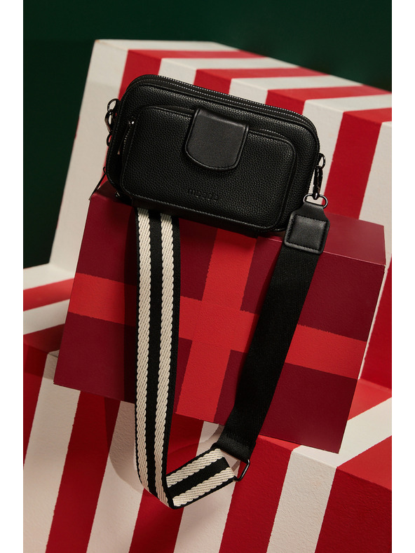 Moodo Черна чанта с широк колан Moodo