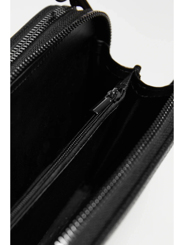 Moodo Черна чанта с широк колан Moodo