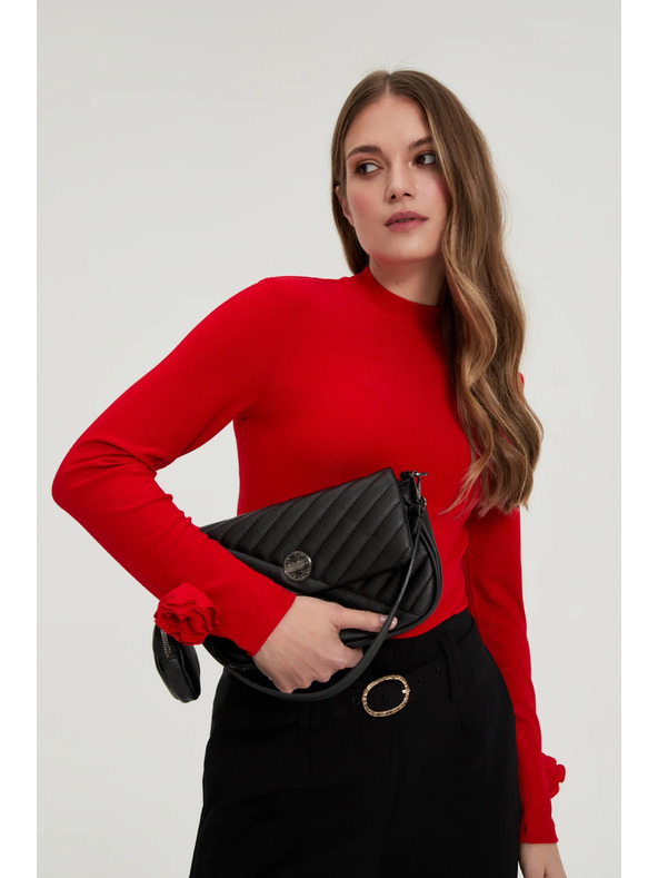 Moodo Черна чанта с двойна дръжка Moodo