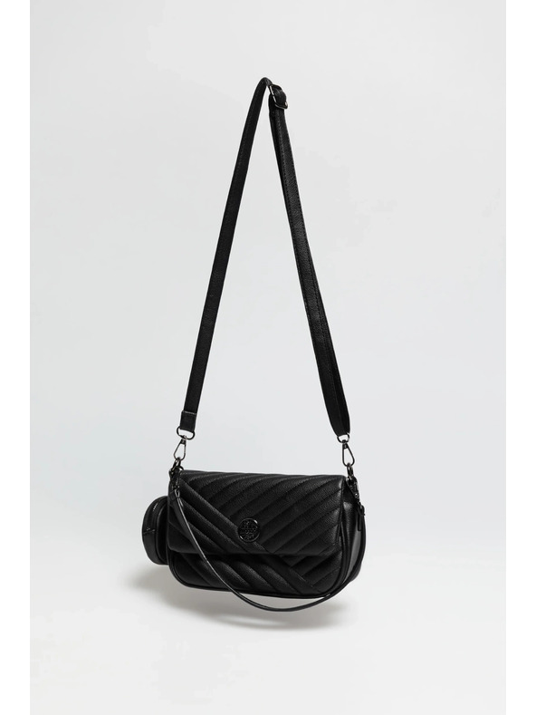 Moodo Черна чанта с двойна дръжка Moodo