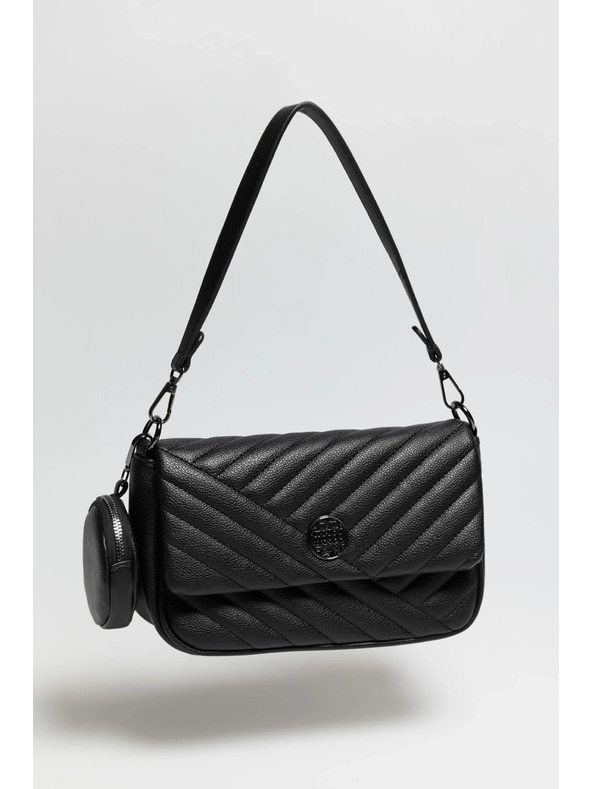 Moodo Черна чанта с двойна дръжка Moodo