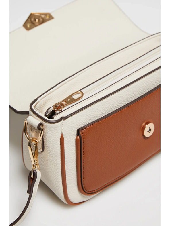 Moodo Бежова чанта с дълга дръжка Moodo