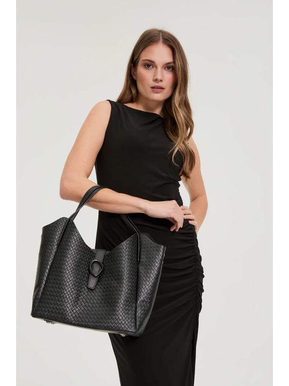 Moodo Голяма черна чанта Moodo