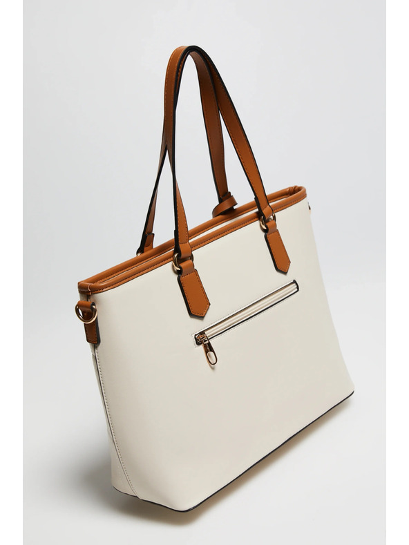 Moodo Голяма бежова чанта Moodo