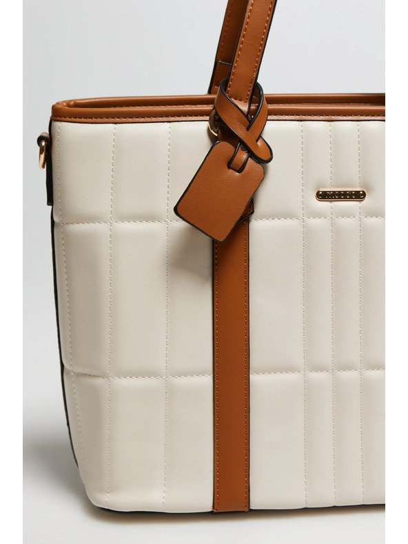 Moodo Голяма бежова чанта Moodo