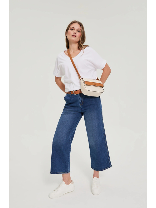 Moodo Бежова чанта през рамо Moodo