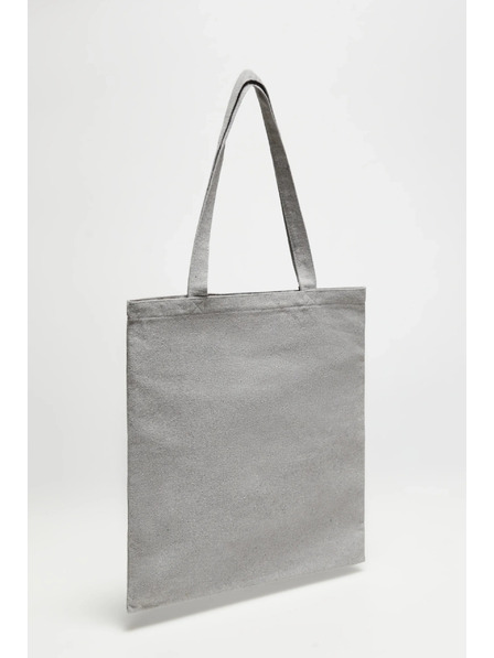 Moodo Сива пазарска чанта с принт Moodo