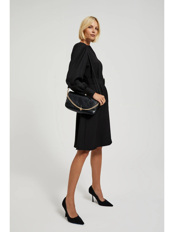 Moodo Елегантна черна чанта с верига Moodo