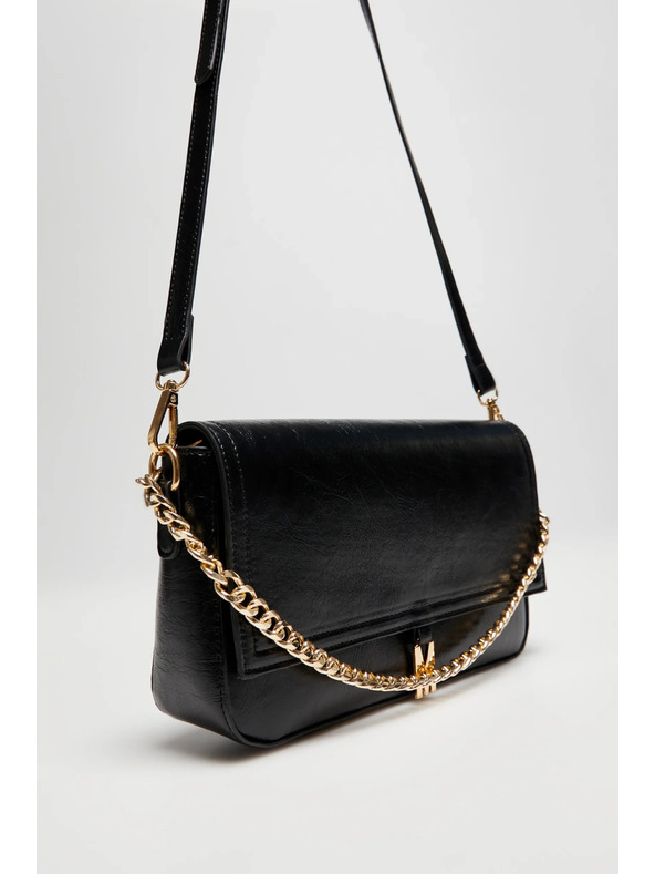 Moodo Елегантна черна чанта с верига Moodo