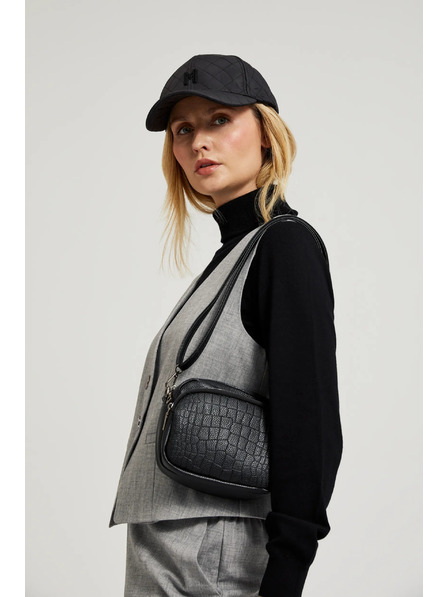 Moodo Малка черна чанта от еко кожа Moodo