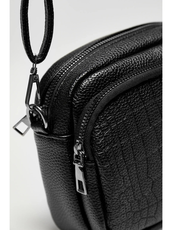 Moodo Малка черна чанта от еко кожа Moodo