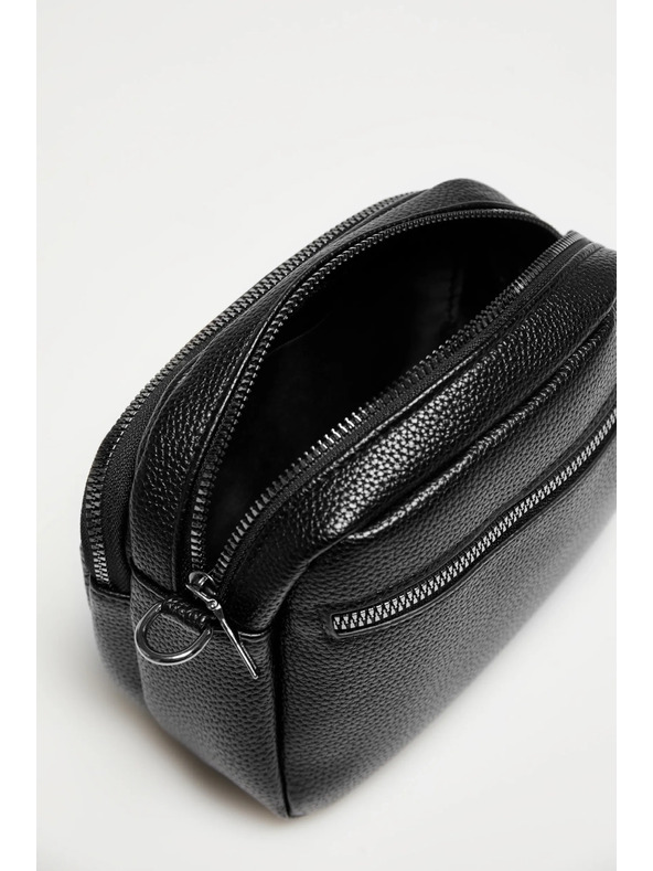 Moodo Малка черна чанта от еко кожа Moodo