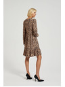 Moodo Кафяви рокли с животински десен Moodo