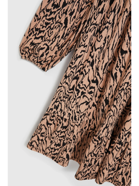 Moodo Кафяви рокли с животински десен Moodo