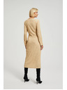 Moodo Бежови миди рокли с дълъг ръкав Moodo