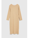 Moodo Бежови миди рокли с дълъг ръкав Moodo