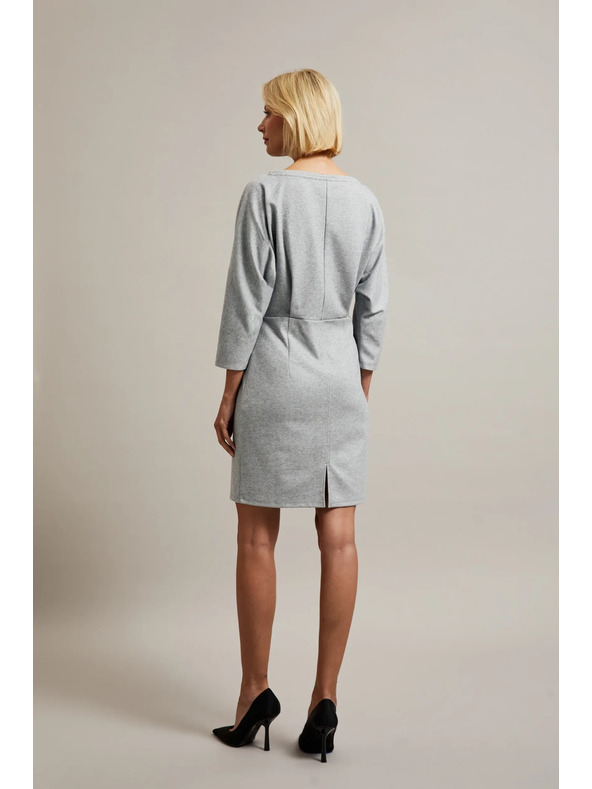 Moodo Прави сиви рокли до коляното Moodo