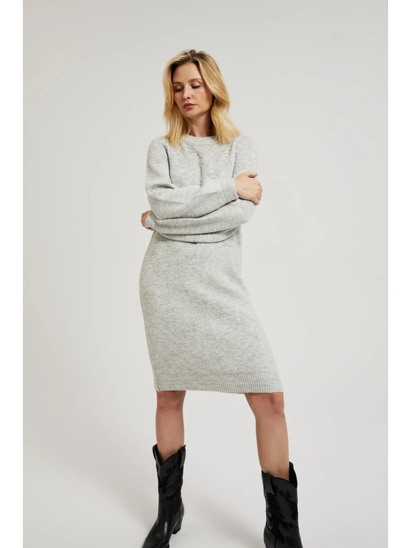 Moodo Прости сиви плетени рокли Moodo
