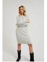 Moodo Прости сиви плетени рокли Moodo