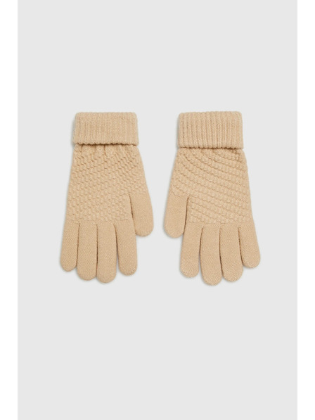 Moodo Плетени бежови ръкавици Moodo