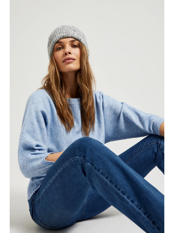 Moodo Ребрована сива шапка Moodo