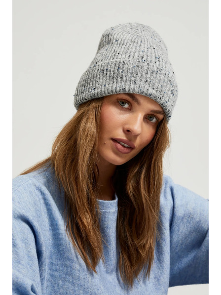 Moodo Ребрована сива шапка Moodo