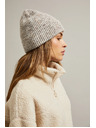 Moodo Ребрована бежова шапка Moodo