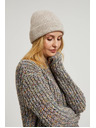 Moodo Ребрована бежова шапка Moodo