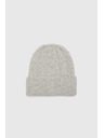 Moodo Сива шапка с десен на рибена кост Moodo