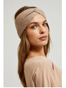 Moodo Лента за глава с пайети в бежово Moodo