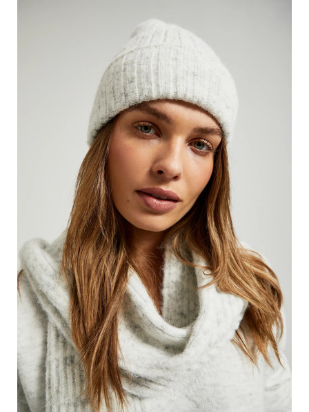 Moodo Сива шапка с вълнена смес Moodo