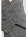 Moodo Елегантен елек в сиво със сребристи копчета Moodo