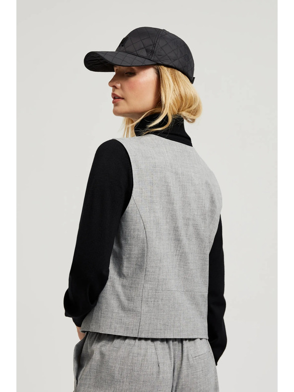 Moodo Елегантна сива жилетка Moodo