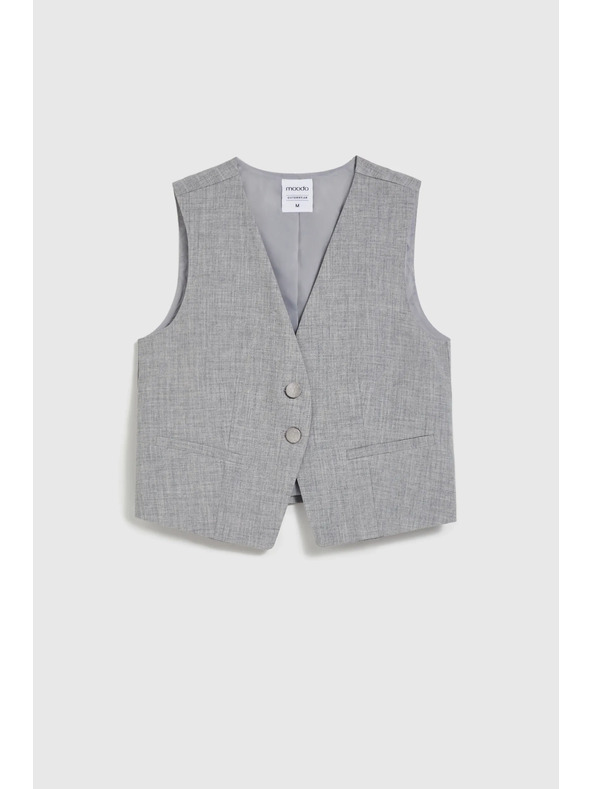 Moodo Елегантна сива жилетка Moodo