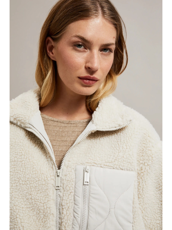 Moodo Бежово плюшено яке Moodo