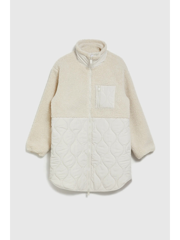 Moodo Бежово плюшено яке Moodo