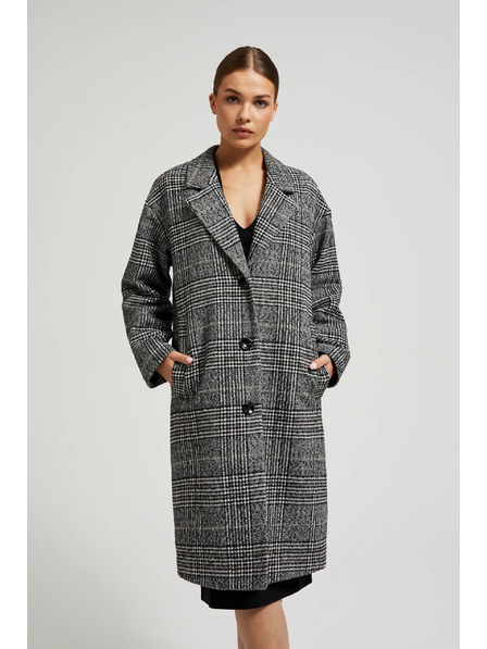 Moodo Oversize палто на карета в черно Moodo