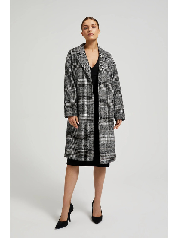 Moodo Oversize палто на карета в черно Moodo