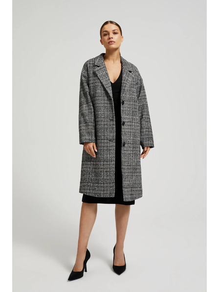 Moodo Oversize палто на карета в черно Moodo