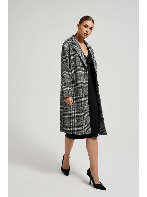 Moodo Oversize палто на карета в черно Moodo