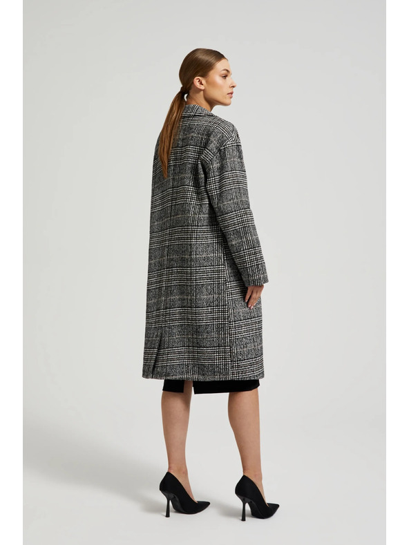 Moodo Oversize палто на карета в черно Moodo