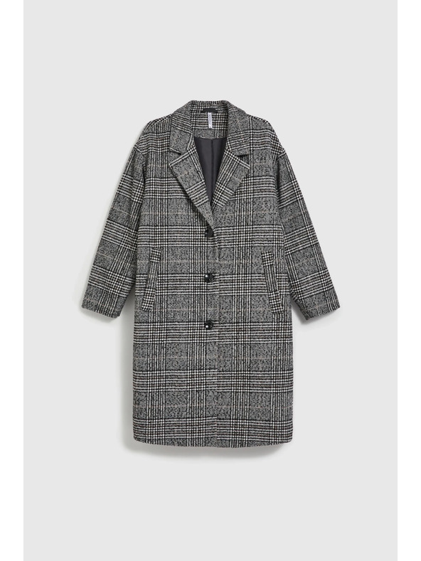 Moodo Oversize палто на карета в черно Moodo