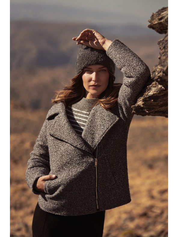 Moodo Яке с цип в сиво Moodo